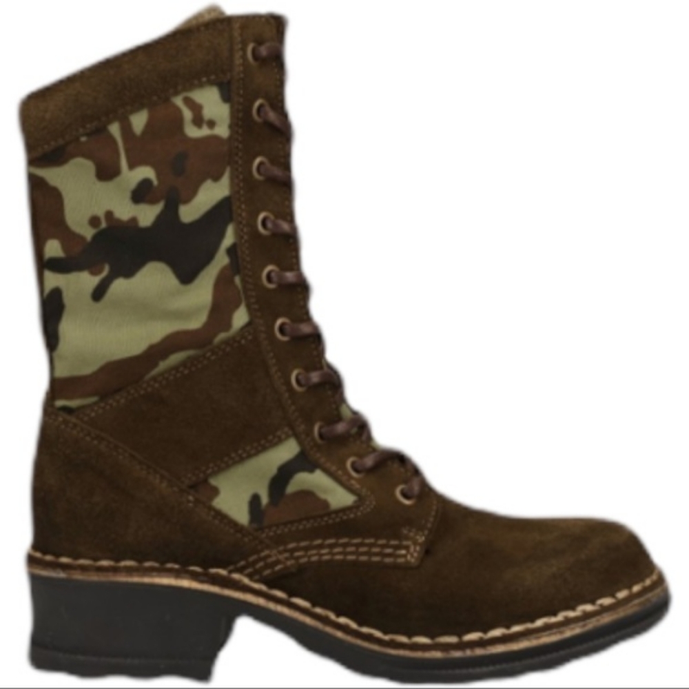 Fly London Camouflage Women's Boots, Size 37